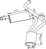 FIAT 1312850080 Middle-/End Silencer